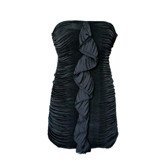 NWT Sz 4 Diane Von Furstenberg FERMINA Black Strapless Bodycon Dress - Picture 1 of 9